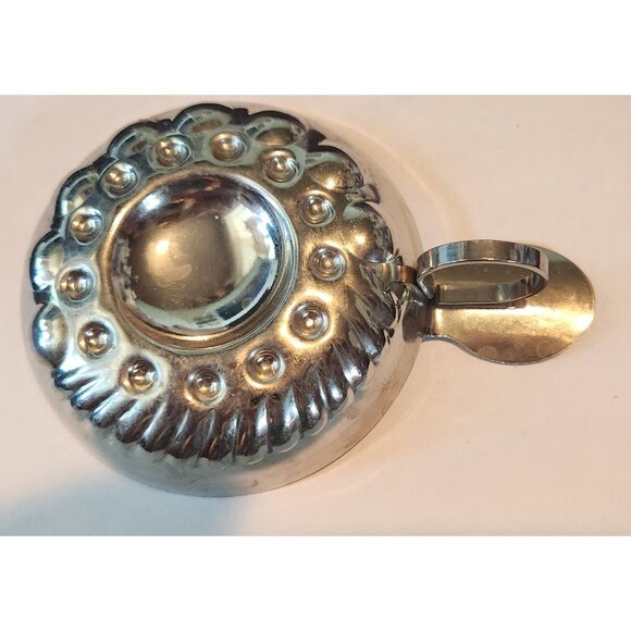 Sommeliers tasting cup Marche Aux Vins Beaune shallow silver tastevin winemaker - Picture 7 of 8